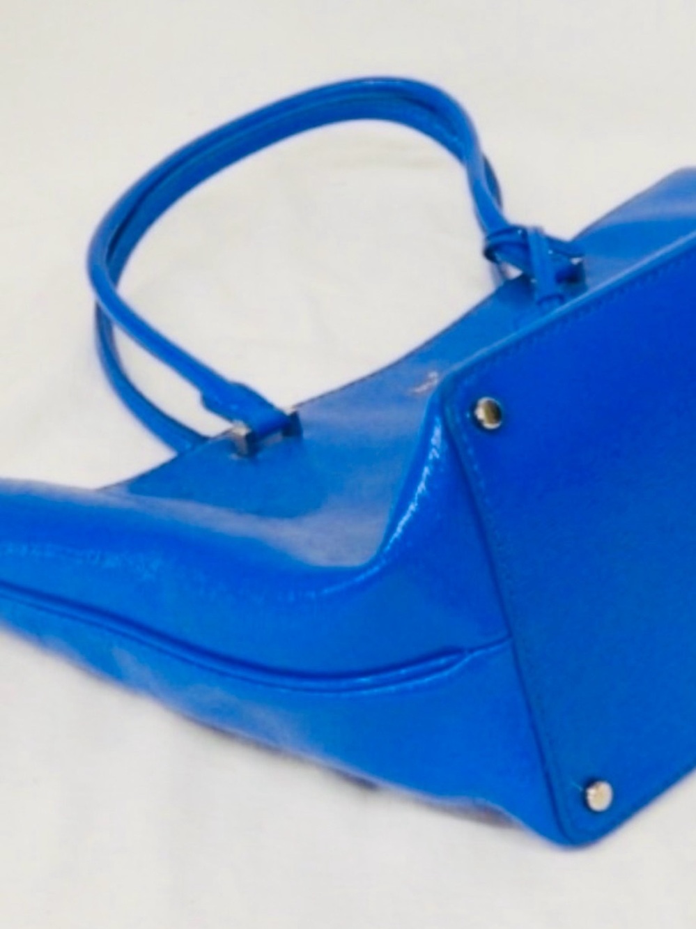kate spade Blue Patent Leather Tote - Picture 3 of 8